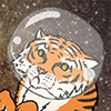 Tiger in Space Screensaver